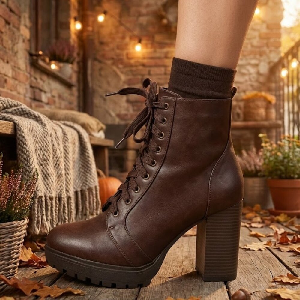 LAST PAIR! NWT Soda Brown Platform Heels ✨ 4" Height w/ Comfort Platform